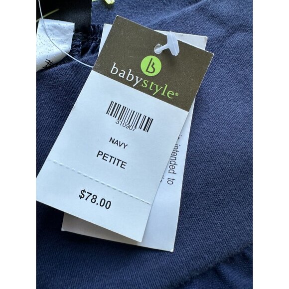 Babystyle Navy Petite‎ Maternity Under The Belly  Pant Women Size P - Picture 3 of 8